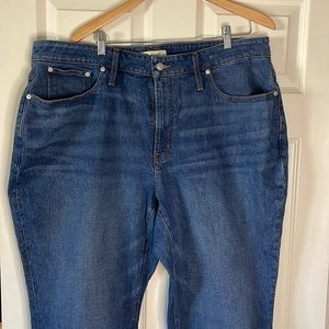 Madewell The Plus Curvy Perfect Vintage Straight Jean in Mayfield Wash Size 20W